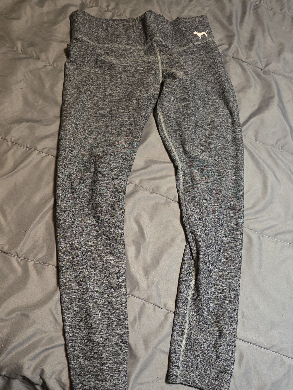PINK Victoria's Secret Heather Gray Yoga Legging  with Logo